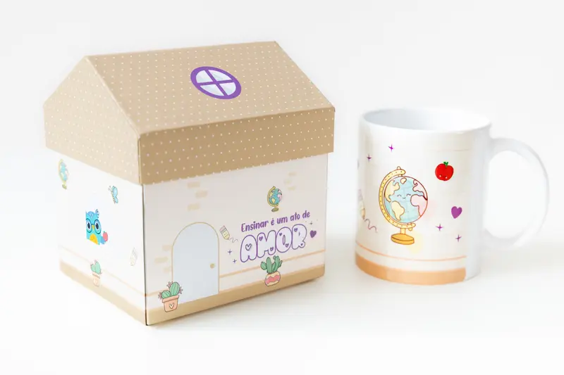 Caixa Casinha com caneca